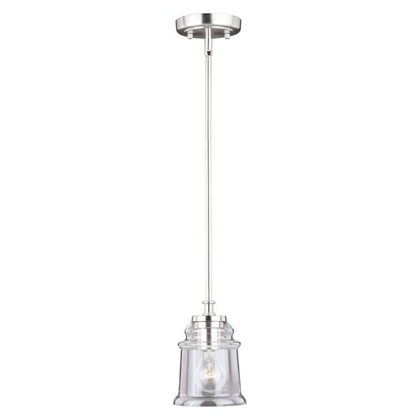 Vaxcel International Toledo Mini Pendant Satin Nickel P0210